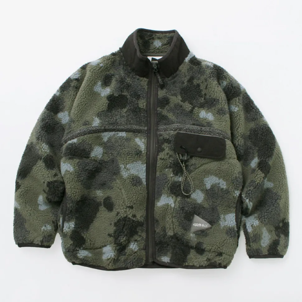 AND WANDER / Gramicci Jacquard Tape Fleece Jacket