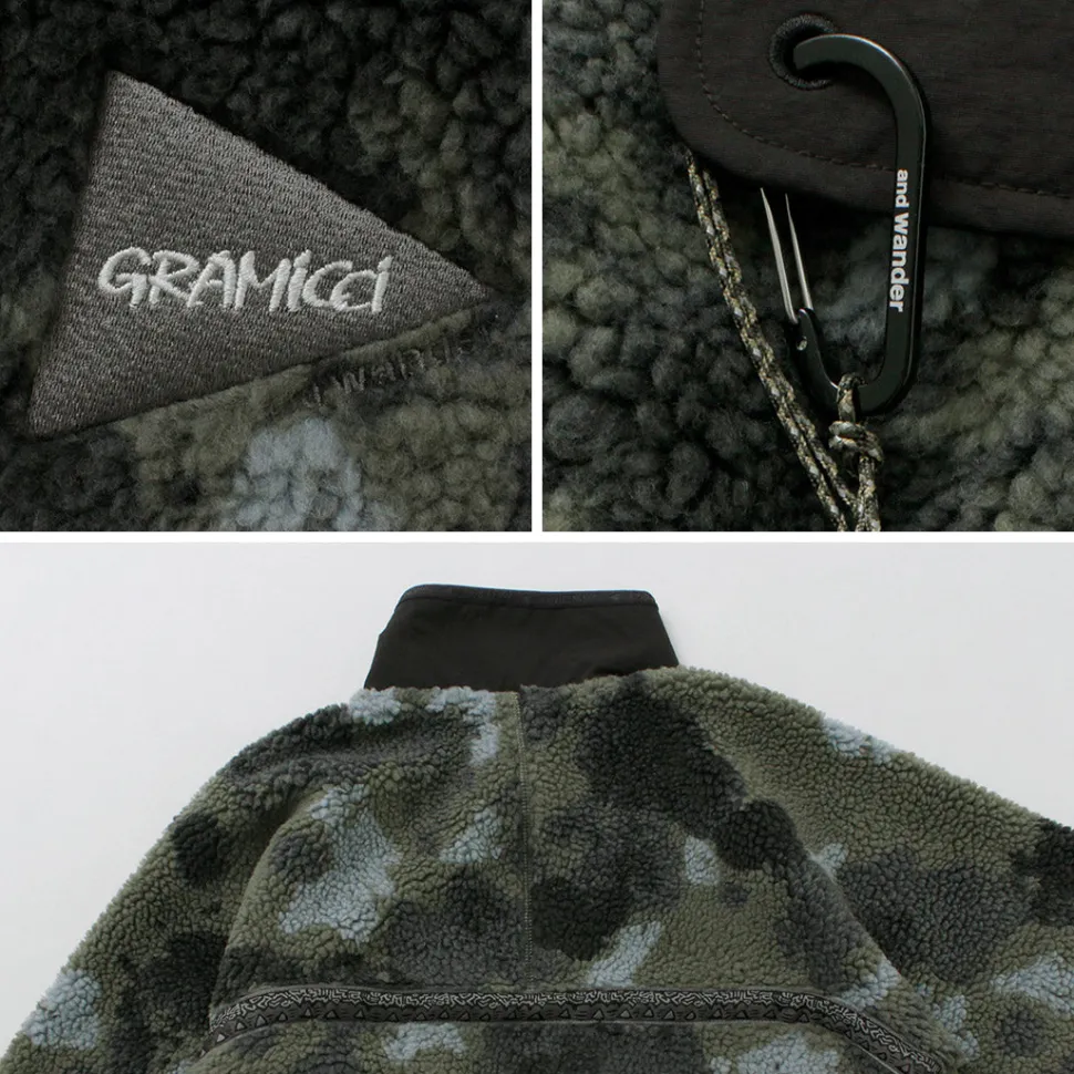 AND WANDER / Gramicci Jacquard Tape Fleece Jacket