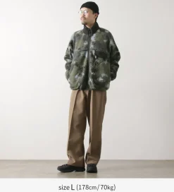 AND WANDER / Gramicci Jacquard Tape Fleece Jacket