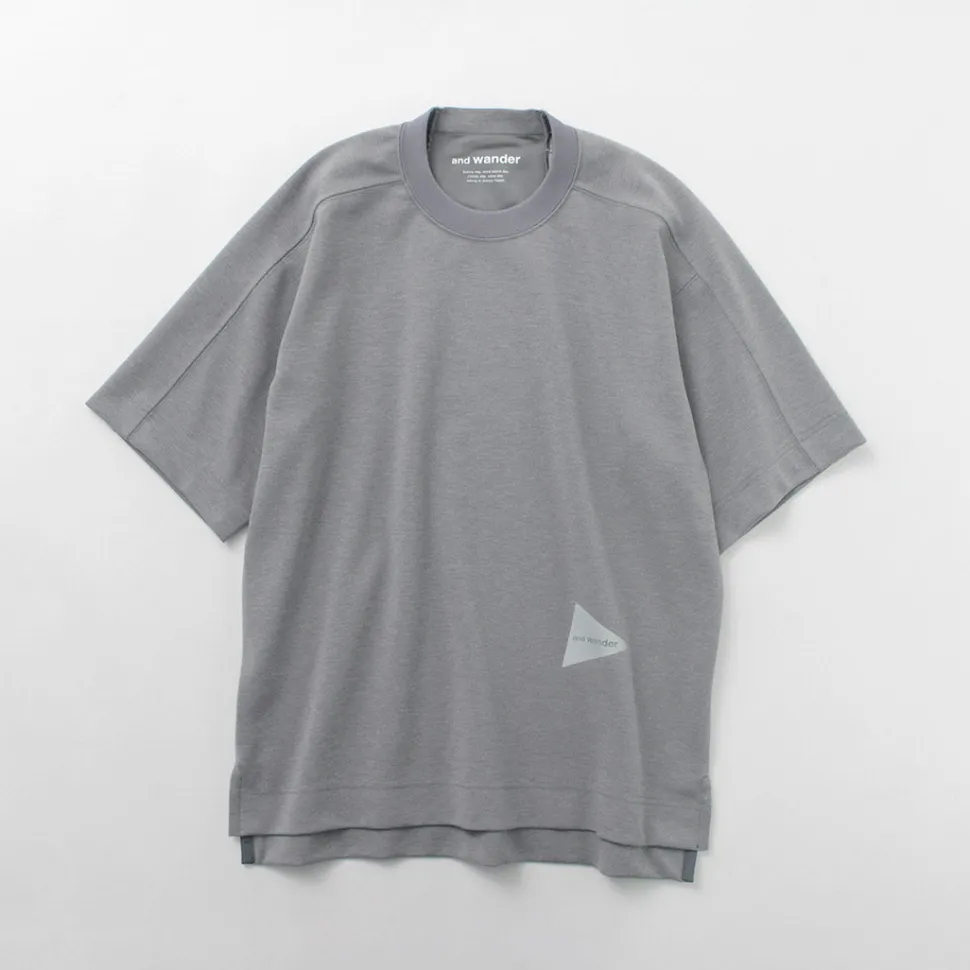 AND WANDER / UV-cut dry short sleeve t-shirt