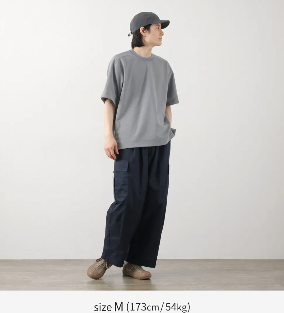 AND WANDER / UV-cut dry short sleeve t-shirt