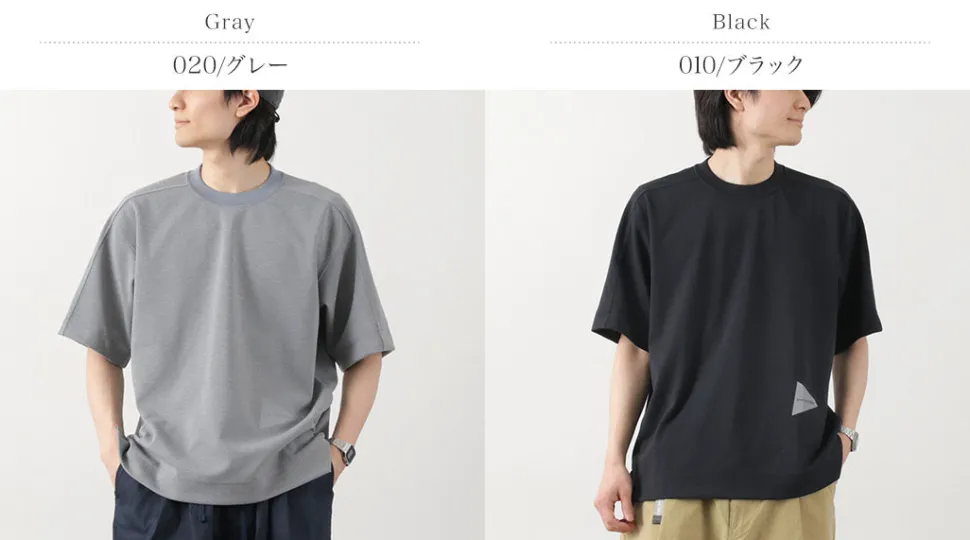 AND WANDER / UV-cut dry short sleeve t-shirt
