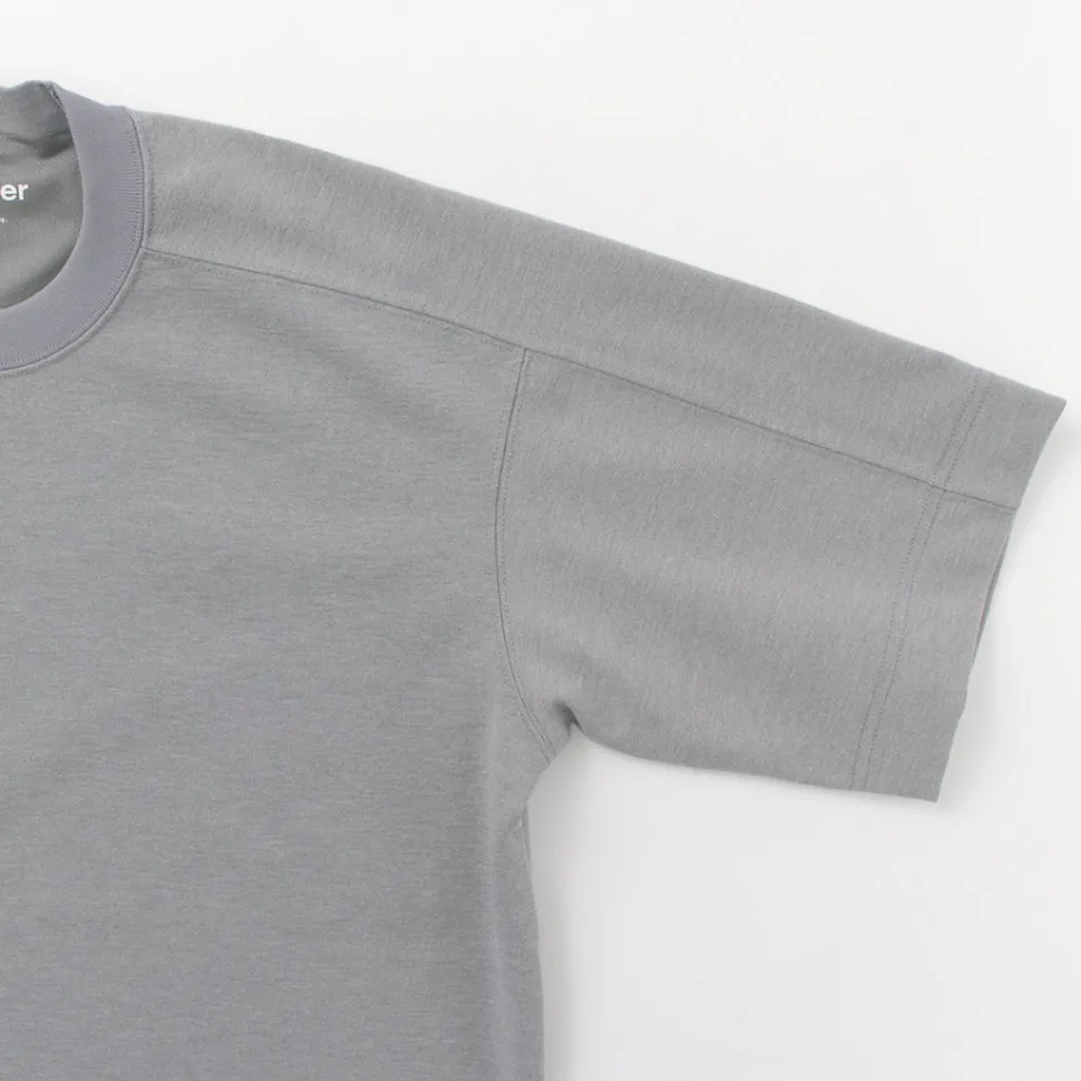 AND WANDER / UV-cut dry short sleeve t-shirt