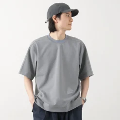 AND WANDER / UV-cut dry short sleeve t-shirt