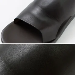 ANTICHI ROMANI / Leather slide sandal