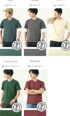 BARNS / BR-1101 Hanging jersey S/S V-neck