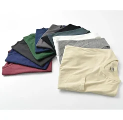 BARNS / BR-1101 Hanging jersey S/S V-neck