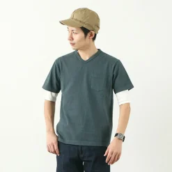 BARNS / BR-1101 Hanging jersey S/S V-neck