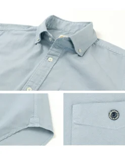 BARNS / BR-5266 Ox S/S button-down shirt