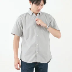 BARNS / BR-5266 Ox S/S button-down shirt