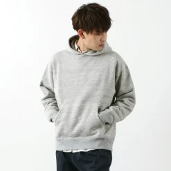 BARNS / Hanging Knit Wide Hoodie