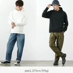 BARNS / Hanging Knit Wide Hoodie