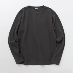 BARNS / Heavy Spun Milled Fabric Long Sleeve T-Shirt