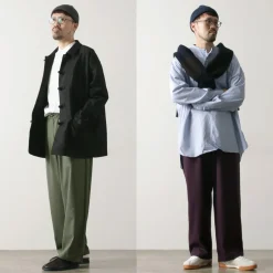 BASISBROEK / MOREMO Wide Pants High Count Flannel