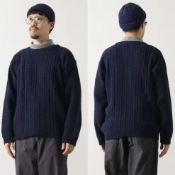 BINGHAMTON KNITTING COMPANY / Fisherman Pullover Cotton Knit