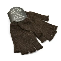 BLACK SHEEP / Fingerless knit gloves