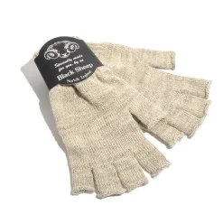 BLACK SHEEP / Fingerless knit gloves