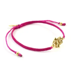 CHALISA T.. / Hamsa Hand Knotted Cord Bracelet