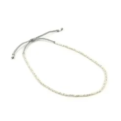 CHALISA T.. / Karen Silver Beads Single Cord Anklet