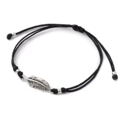 CHALISA T.. / Mini Feather Notched Cord Bracelet