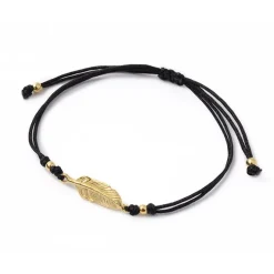 CHALISA T.. / Mini Feather Notched Cord Bracelet