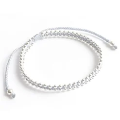 CHALISA T.. / Silver Ball Beads Duo Bracelet