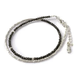 CHALISA T.. / Smoky Quartz W-Wrap Bracelet