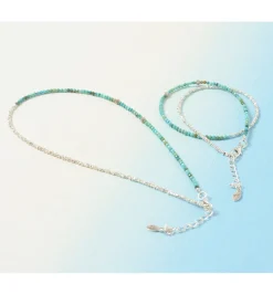 CHALISA T.. / Turquoise W Wrap Bracelet Karen Silver