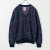 COOHEM / Check Tweed Cardigan
