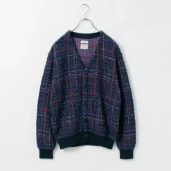 COOHEM / Check Tweed Cardigan