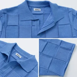 COOHEM / Links Check Knit Pullover