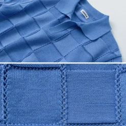 COOHEM / Links Check Knit Pullover