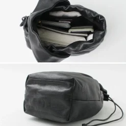 CREED / Drawstring Tote Cowhide Leather