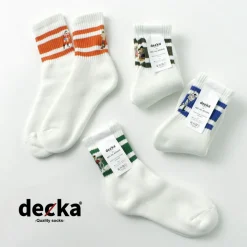 DECKA QUALITY SOCKS / Embroidered Skater Socks