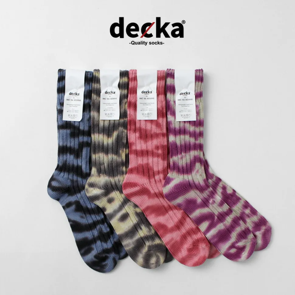 DECKA QUALITY SOCKS / Heavyweight tie-dye socks