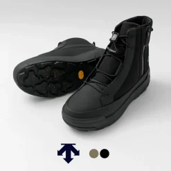 DESCENTE / High Cut Side Zip Lace Up Boots