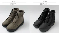 DESCENTE / High Cut Side Zip Lace Up Boots