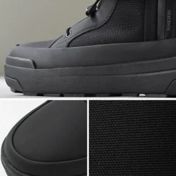 DESCENTE / High Cut Side Zip Lace Up Boots