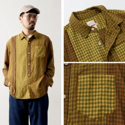 DIP/DZT / Checked combination shirt