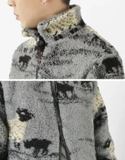 FARFIELD ORIGINAL / Jacquard Woven Boa Fell Jacket