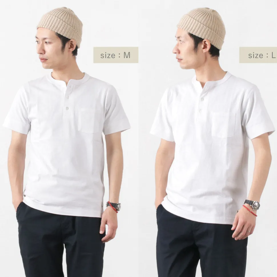 FELCO / Pocket Henley Neck T-shirt