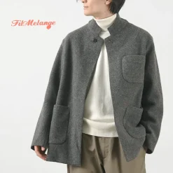 FILMELANGE / Hiet Melton Knit Jacket