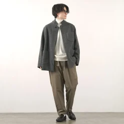 FILMELANGE / Hiet Melton Knit Jacket