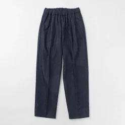FLISTFIA / Denim Wide Tuck Trousers