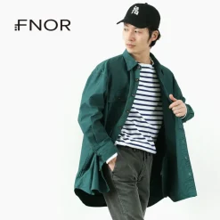 FNOR / Grandval garment dye Shrimp sleeve shirt coat