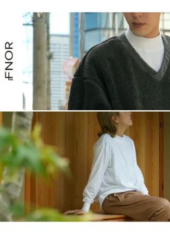 FNOR / Mock Neck Long Sleeve T-Shirt