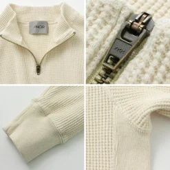 FNOR / Open-Ended Waffle Half-Zip Pullover