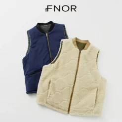 FNOR / Quilted Sheepskin Boa MIL Vest