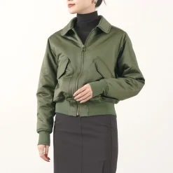 FNOR / Slight Satin Pair Away Flight Jacket