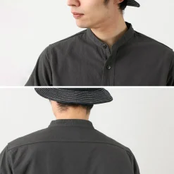 FOB FACTORY / F3464 Dye band collar shirt